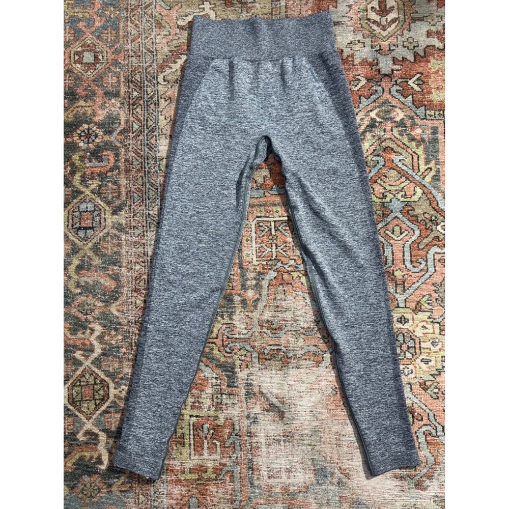 Gymshark Flex High Waisted Seamless Leggings Grey Marl GLLG1824 Womens Medium